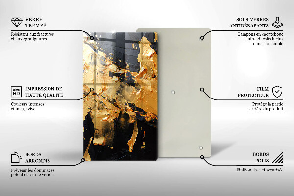 Kryt na varnou desku Elegantní barva textury