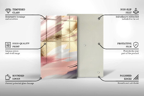 Kryt na varnou desku Pastelové skvrny