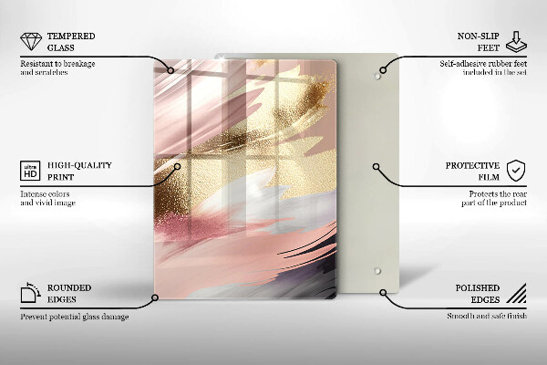 Kryt na varnou desku Pastelové skvrny