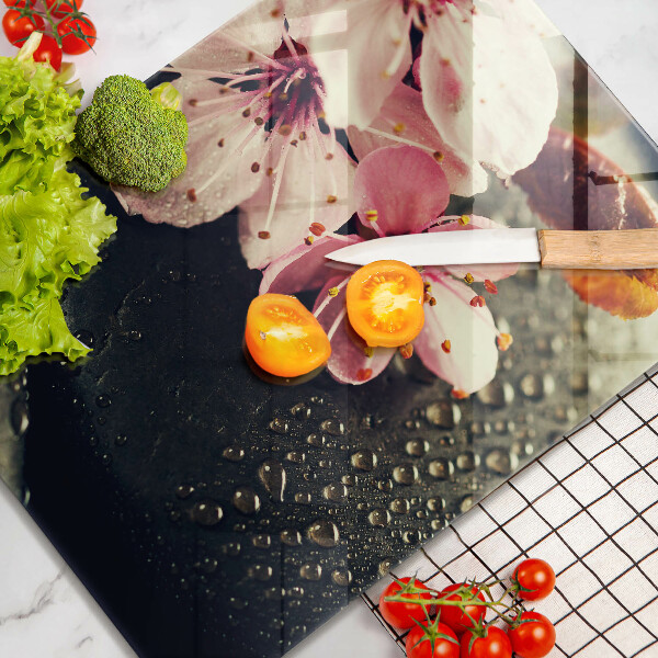 Kryt na varnou desku Květiny zenové kameny