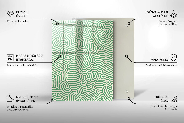 Sklo za sporák Abstraktní linie