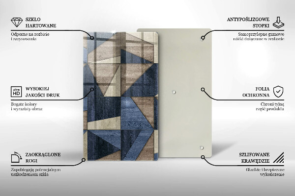 Kryt na varnou desku Geometrické abstrakce