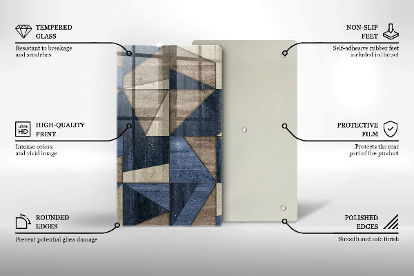 Kryt na varnou desku Geometrické abstrakce