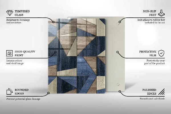 Kryt na varnou desku Geometrické abstrakce