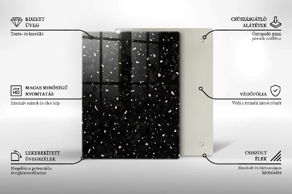 Kryt na varnou desku Tmavá kamenina