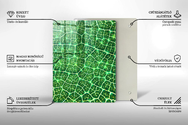 Kryt na varnou desku Struktura listu