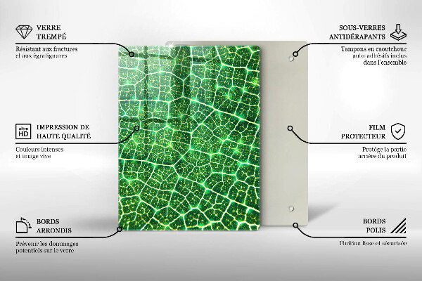 Kryt na varnou desku Struktura listu