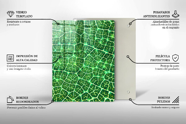 Kryt na varnou desku Struktura listu