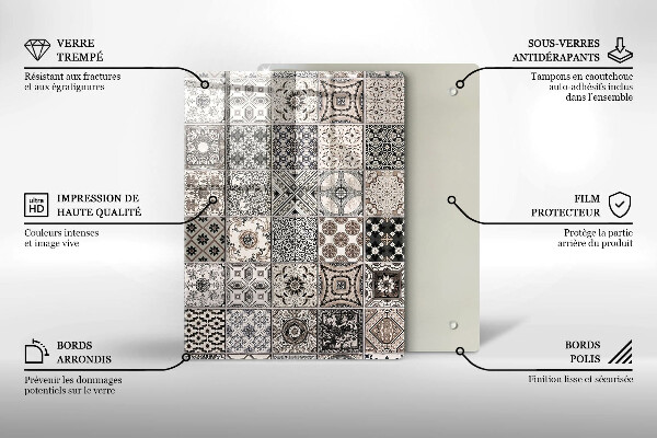 Kryt na varnou desku Dekorativní dlaždice