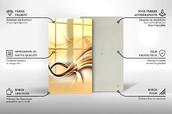 Kryt na varnou desku Abstrakce kouře