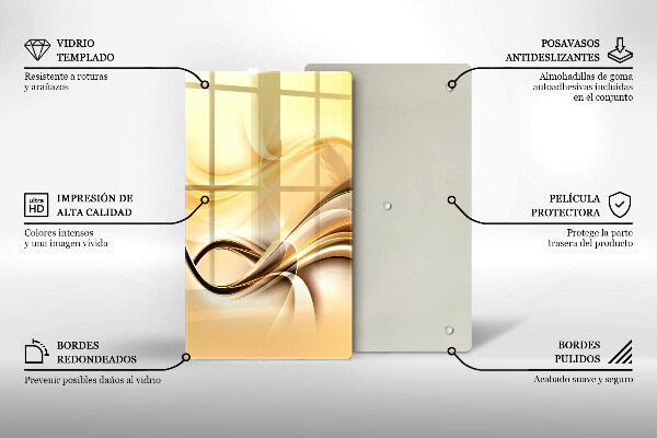 Kryt na varnou desku Abstrakce kouře