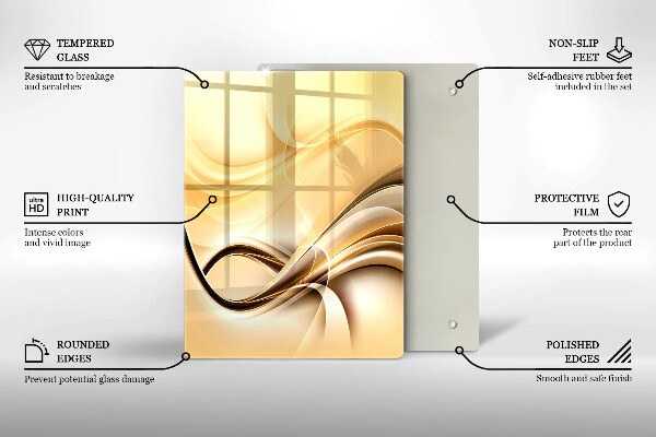 Kryt na varnou desku Abstrakce kouře