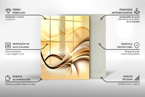 Kryt na varnou desku Abstrakce kouře