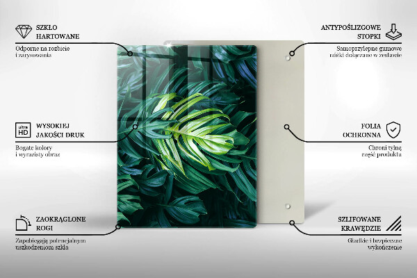 Kryt na varnou desku Divoké monstera listy