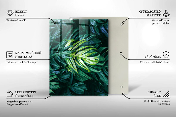 Kryt na varnou desku Divoké monstera listy