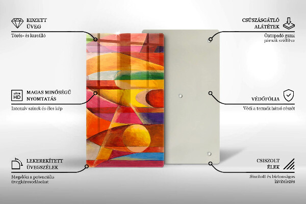 Kryt na varnou desku Barevná abstrakce