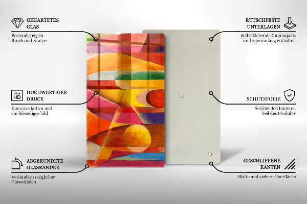 Kryt na varnou desku Barevná abstrakce