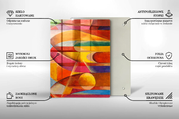 Kryt na varnou desku Barevná abstrakce