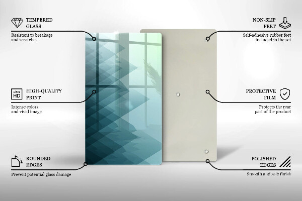 Kryt na varnou desku Abstraktní hory