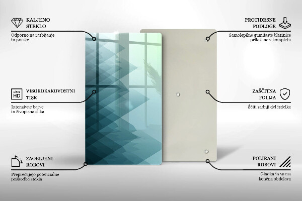 Kryt na varnou desku Abstraktní hory