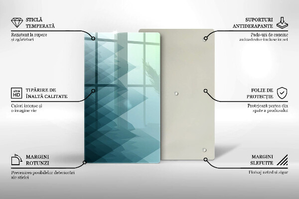 Kryt na varnou desku Abstraktní hory