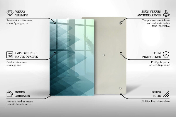 Kryt na varnou desku Abstraktní hory