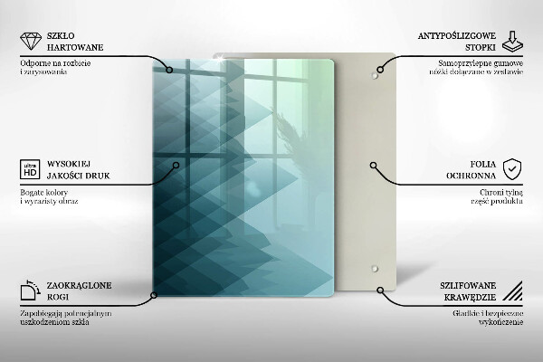 Kryt na varnou desku Abstraktní hory