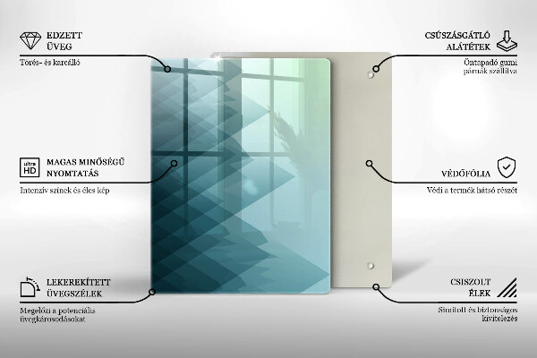 Kryt na varnou desku Abstraktní hory