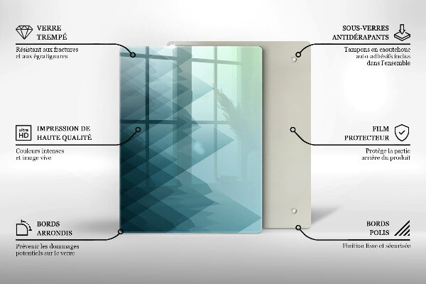 Kryt na varnou desku Abstraktní hory