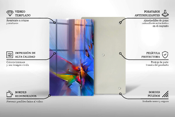 Kryt na varnou desku Malovaná abstrakce