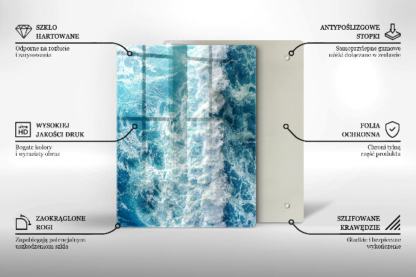 Kryt na varnou desku Vlny mořské vody