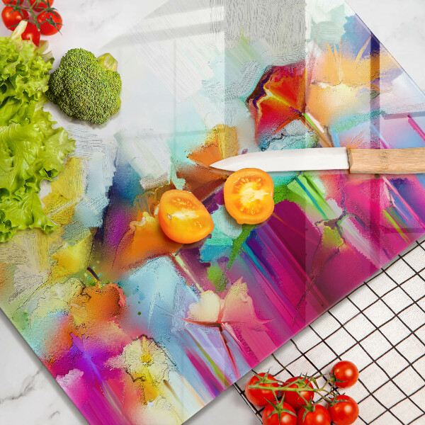 Kryt na varnou desku Malované květiny