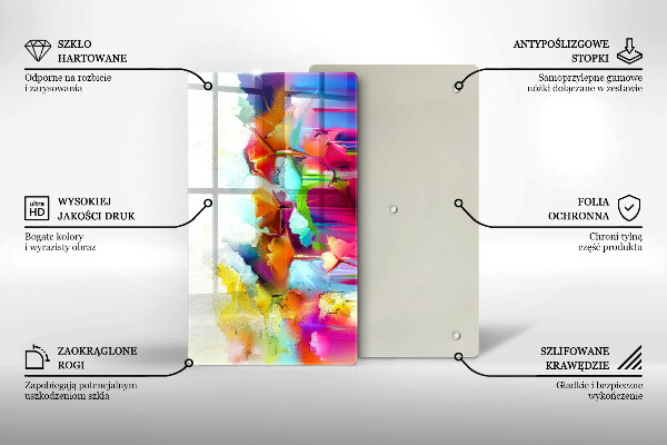 Kryt na varnou desku Malované květiny