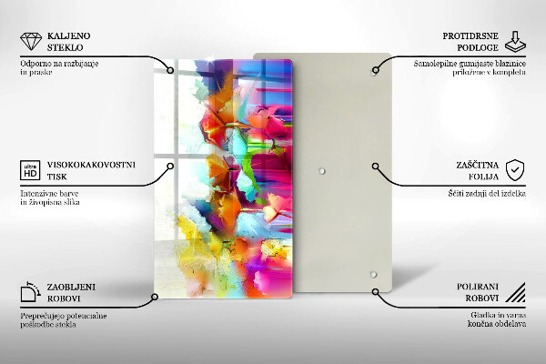 Kryt na varnou desku Malované květiny