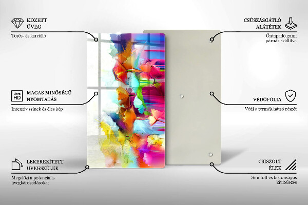 Kryt na varnou desku Malované květiny