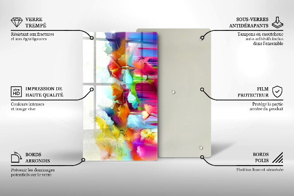 Kryt na varnou desku Malované květiny