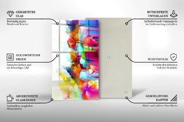 Kryt na varnou desku Malované květiny