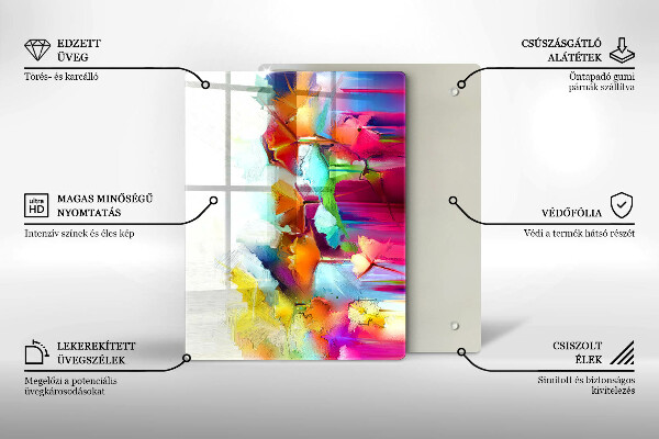 Kryt na varnou desku Malované květiny