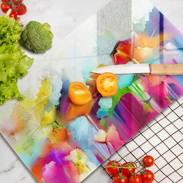 Kryt na varnou desku Malované květiny