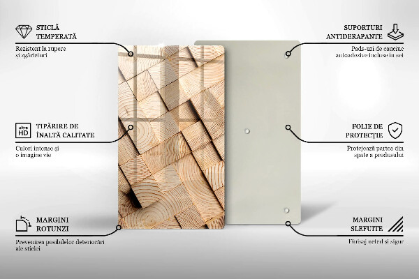 Kryt na varnou desku Dřevěné čtverce