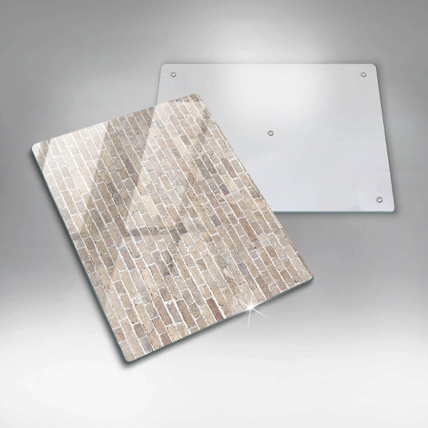 Kryt na varnou desku Světlá cihlová zeď