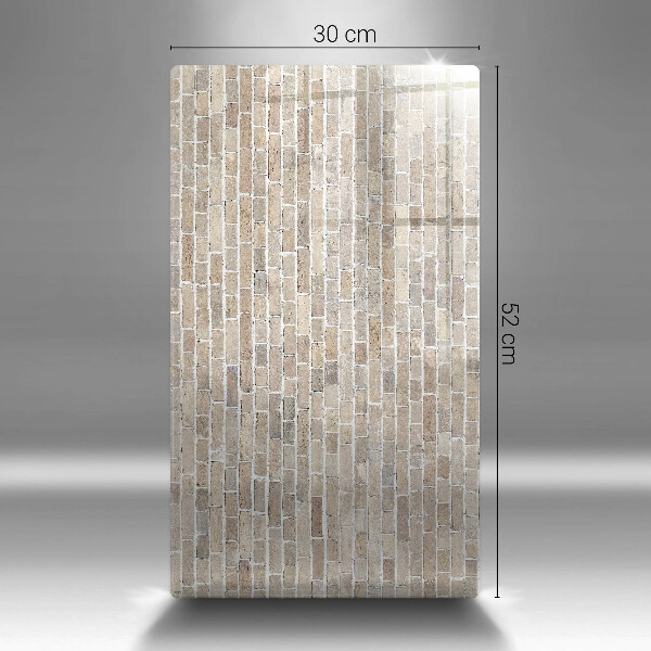 Kryt na varnou desku Světlá cihlová zeď