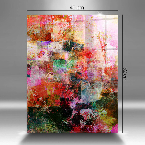 Sklo za sporák Malování abstrakce