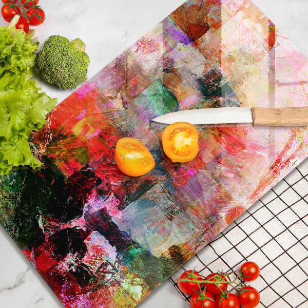 Sklo za sporák Malování abstrakce