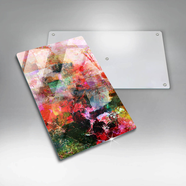 Sklo za sporák Malování abstrakce