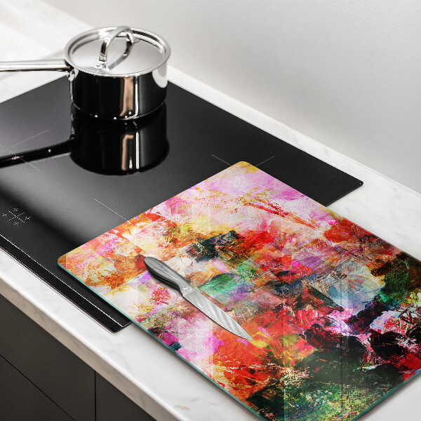 Sklo za sporák Malování abstrakce