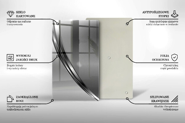 Kryt na varnou desku Kovová abstrakce