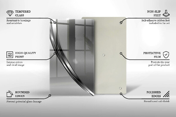 Kryt na varnou desku Kovová abstrakce