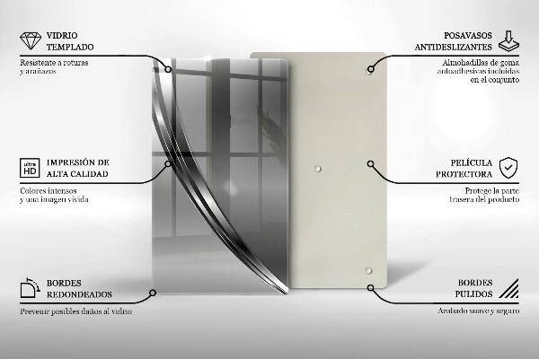Kryt na varnou desku Kovová abstrakce