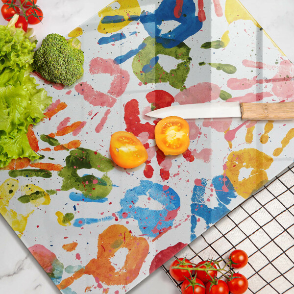 Kryt na varnou desku Stopy dětských rukou